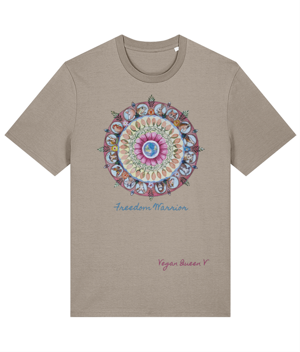 Vegan Queen V - Mandala - Premium Adults T-shirt