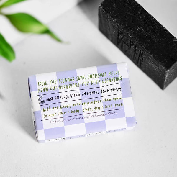 Paper Plane - Teenage Kicks Natural Vegan Soap Bar for Teenagers