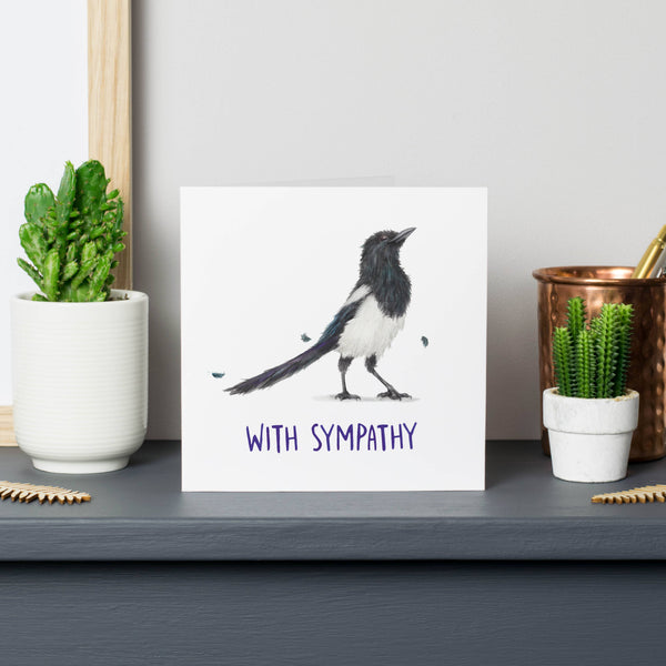 Citrus Bunn - With Sympathy - Magpie Greetings Card