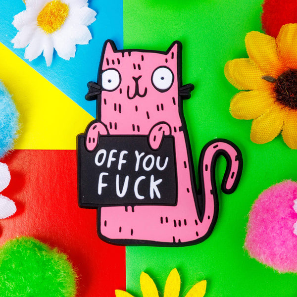 Katie Abey - 5 x Sweary Cat Off You F*ck Magnet