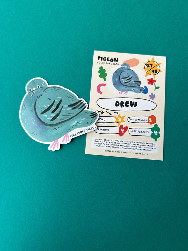 Fernandes Makes - Pigeon Vinyl Stickers (Vol. 2 / 12 New Pigeons)