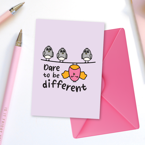 Sunshine Lane - Dare to Be Different Greeting Card