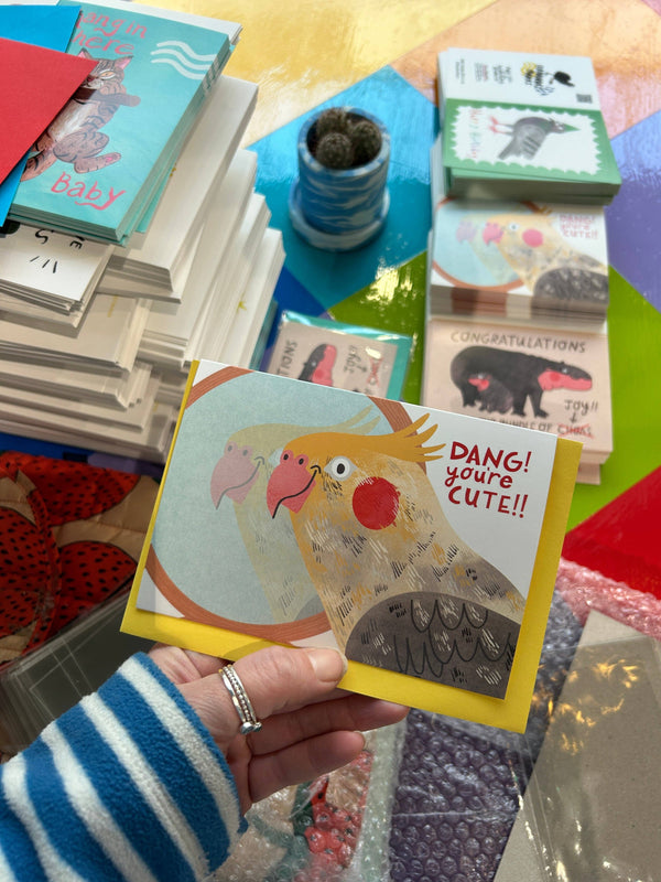 Fernandes Makes - Dang You're Cute!! Greeting Card