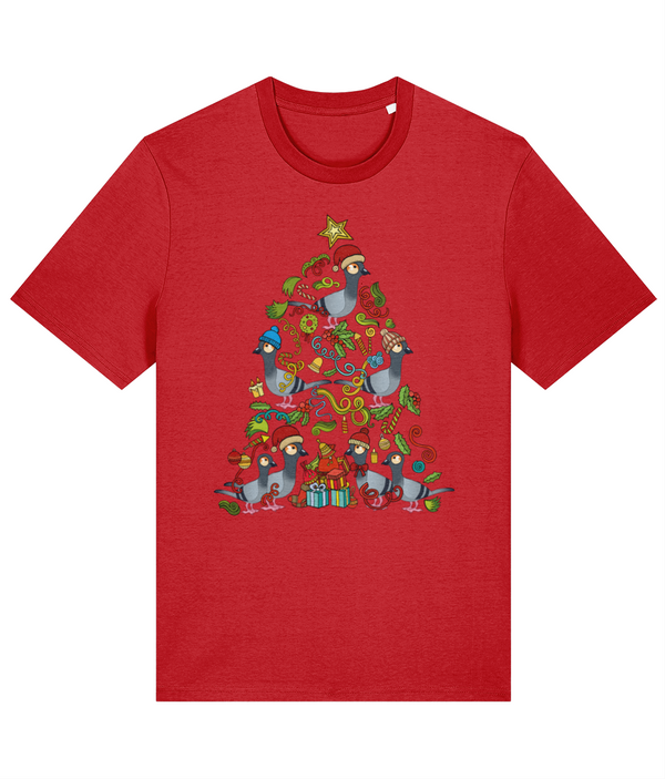 Christmas Tree Pigeon - ethical Premium adults T-shirt (Stanley / Stella)