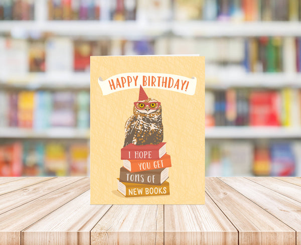 Modern Printed Matter - New Books Birthday Card
