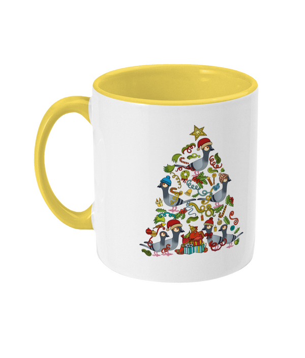 Two Toned Mug christmas tree pige mug
