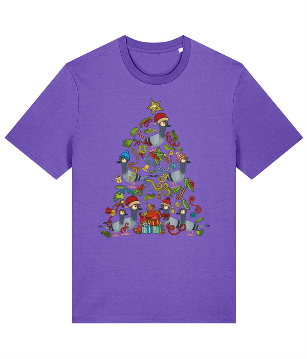 Christmas Tree Pigeon - ethical Premium adults T-shirt (Stanley / Stella)