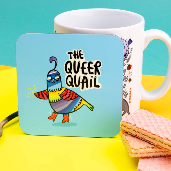 Katie Abey - Queer Quail Coasters