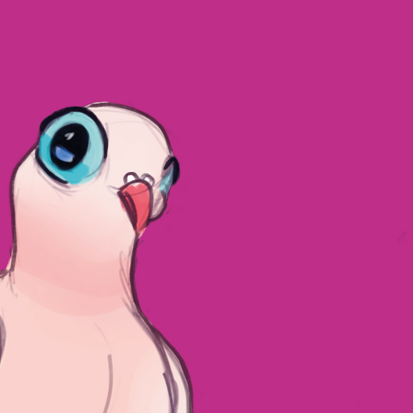 Dove love Pink Coaster - Ellen S Artwork