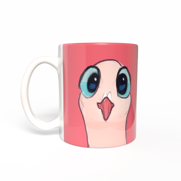 Just looking! Pink Dove Mug - Ellen S artwork
