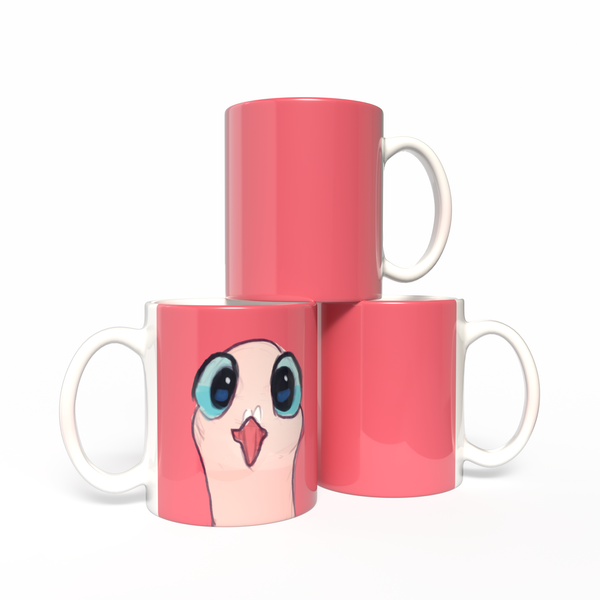 Just looking! Pink Dove Mug - Ellen S artwork