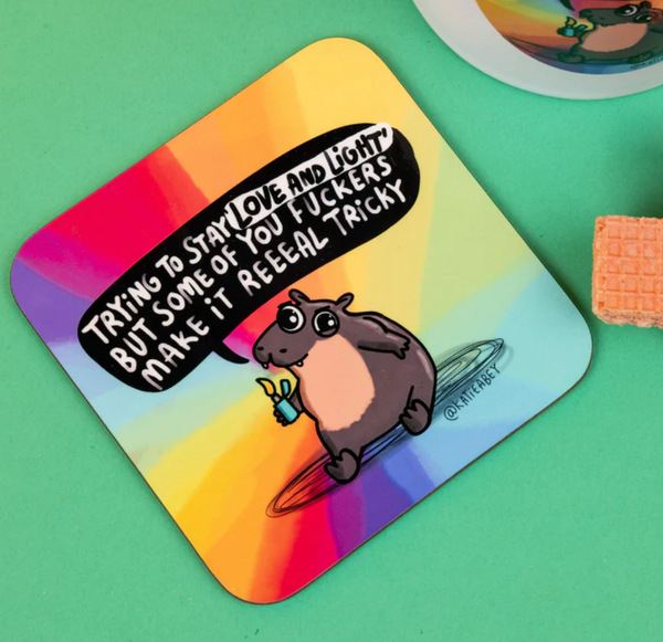 Kate Abey - Coaster - You make it reel tricky - hippo
