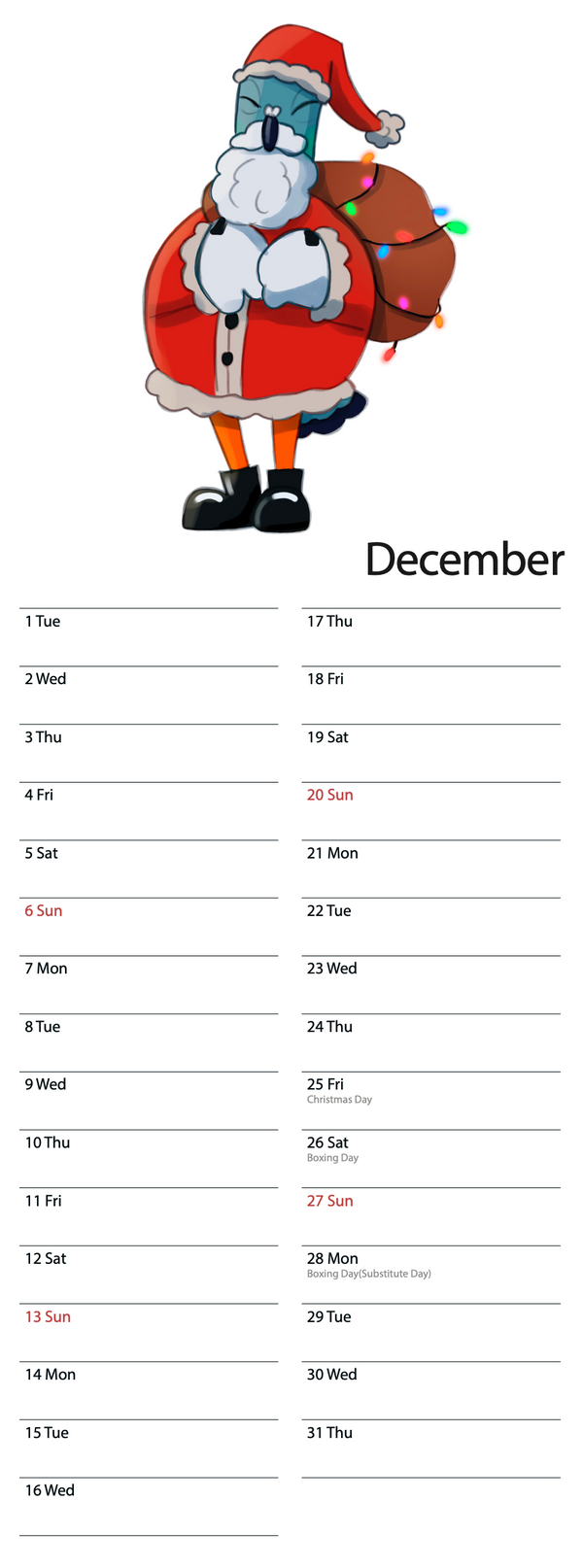 Dave the Pigeon 2026 Calendar