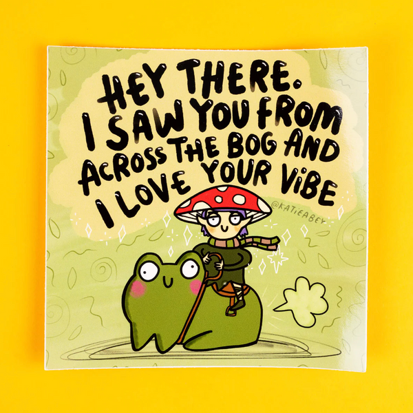 Flirty Mushroom Elf Frog Vinyl Stickers