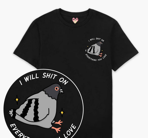 Pigeon Poo Adults T-shirt - Sassy Spud