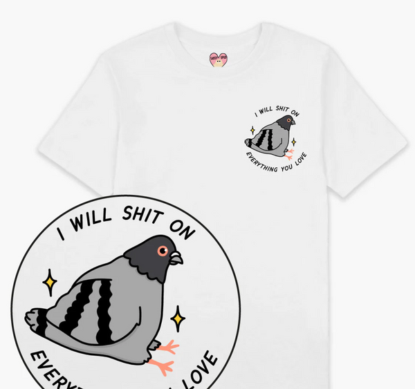 Pigeon Poo Adults T-shirt - Sassy Spud