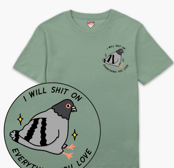 Pigeon Poo Adults T-shirt - Sassy Spud