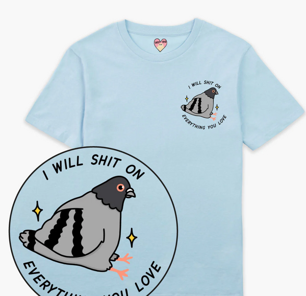 Pigeon Poo Adults T-shirt - Sassy Spud