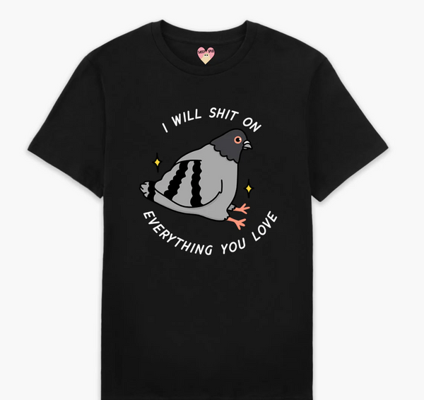 Pigeon Poo (Full Print) Adults T-shirt - Sassy Spud