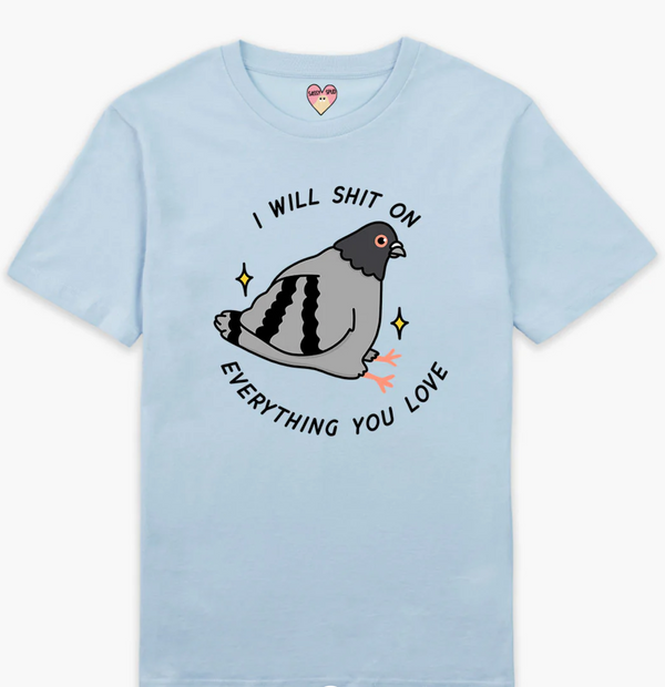 Pigeon Poo (Full Print) Adults T-shirt - Sassy Spud