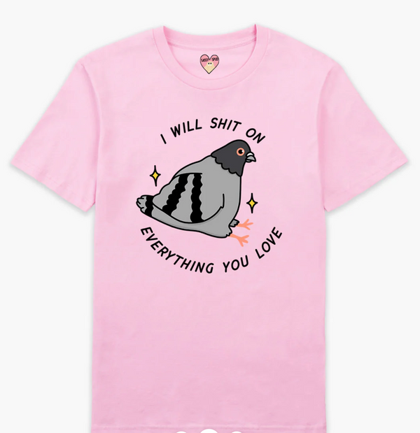 Pigeon Poo (Full Print) Adults T-shirt - Sassy Spud
