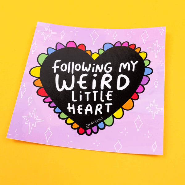 Katie Abey - Weird Little Heart Vinyl Stickers
