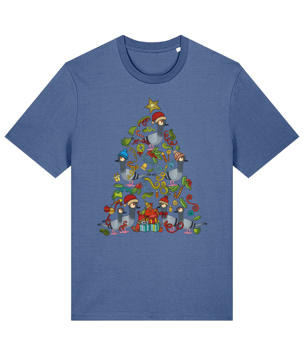 Christmas Tree Pigeon - ethical Premium adults T-shirt (Stanley / Stella)