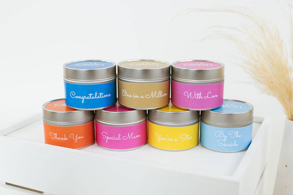 Calon Home - With Love Valentine Candle | Bilingual Welsh Mini Tin Candle
