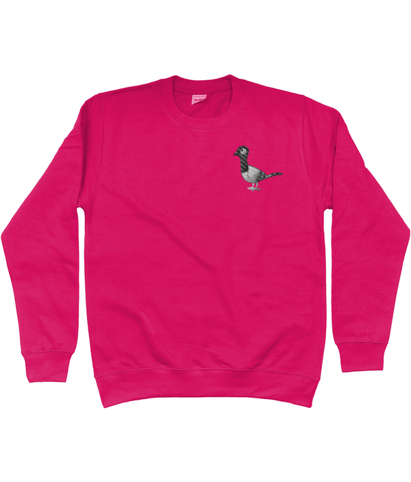Embroidered AWDis Sweatshirt rock pigeon