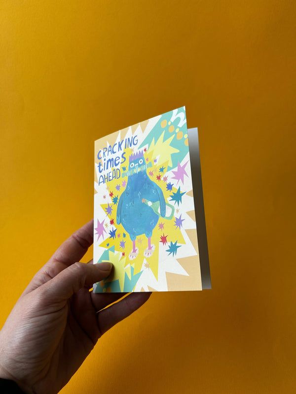 Fernandes Makes - Cracking Times Ahead Festive greetings card