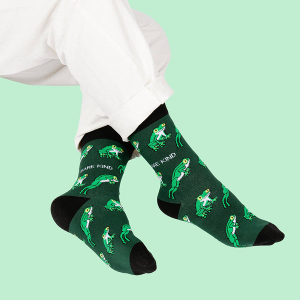 Bare Kind Socks - Tree Frog Socks | Bamboo Socks | Green Socks | Jungle Socks