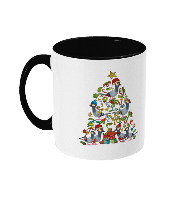 Two Toned Mug christmas tree pige mug