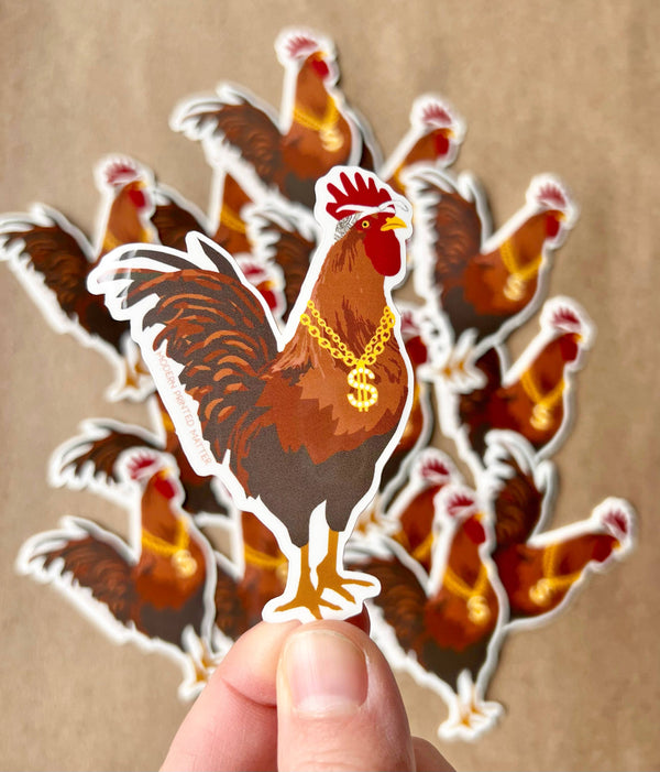 Modern Printed Matter - Gangsta Rooster Sticker