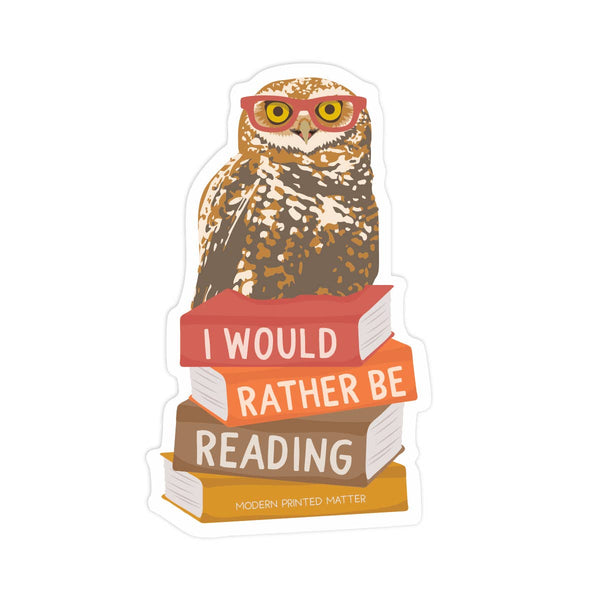 Modern Printed Matter - Rather Be Reading Sticker