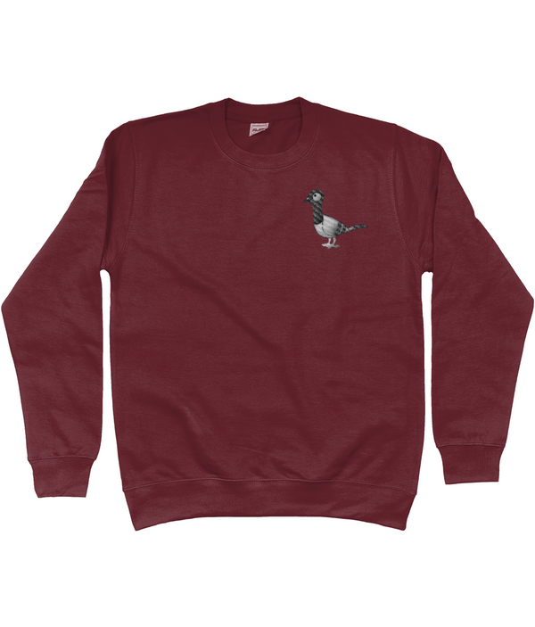 Embroidered AWDis Sweatshirt rock pigeon