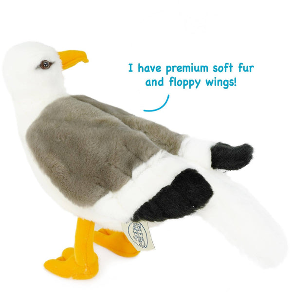 VIAHART Toy Co. - Seamus The Seagull | 12 Inch Stuffed Animal Plush | By TigerHart Toys