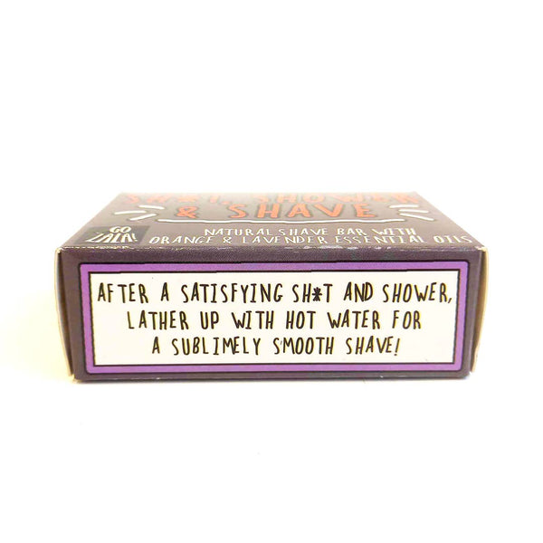 Go La La - Sh*t, Shower and Shave (bar) Orange & Lavender Funny Gift
