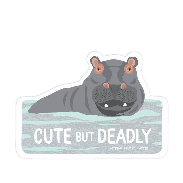 Modern Printed Matter - Cute But Deadly Sticker