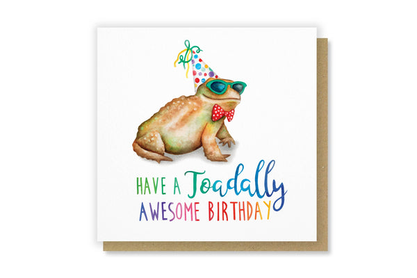 Citrus Bunn - Toadally Awesome Birthday - Funny Greetings Card