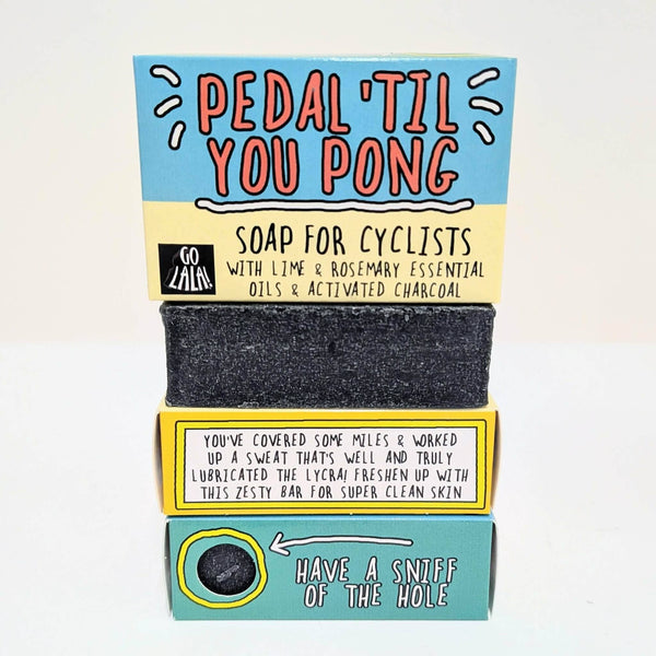 Go La La - Pedal Til You Pong - soap for cyclists
