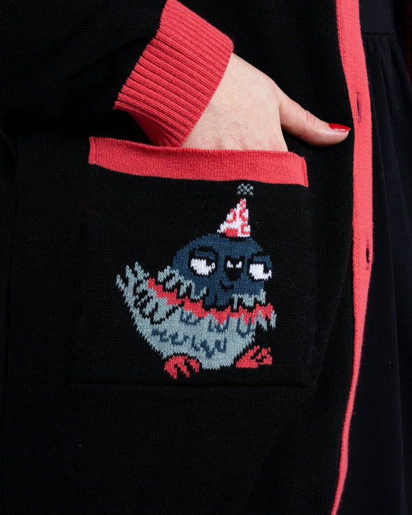 Rebel Romance - Rebel Romance x Katie Abey Pigeon Party Long Cardigan