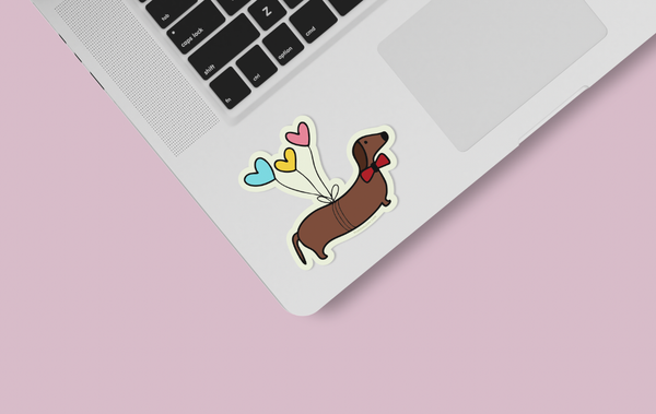 Fluffmallow - Sausage Dog vinyl sticker