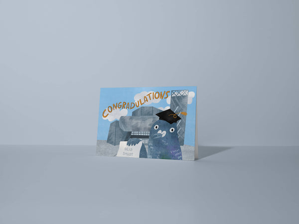 Fernandes Makes - Congradulations Pigeon Greeting Card / Graduation