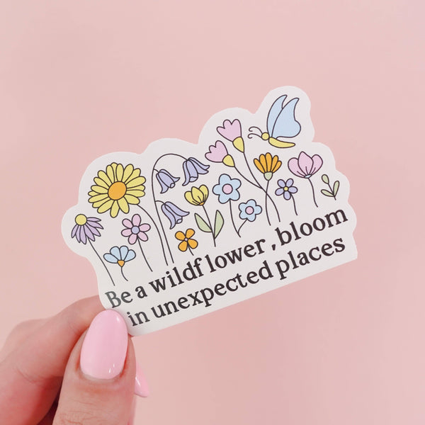 Sunshine Lane - Be a Wildflower Sticker