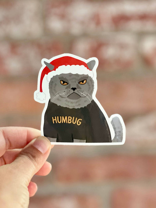 Modern Printed Matter - Humbug Funny Cat Sticker