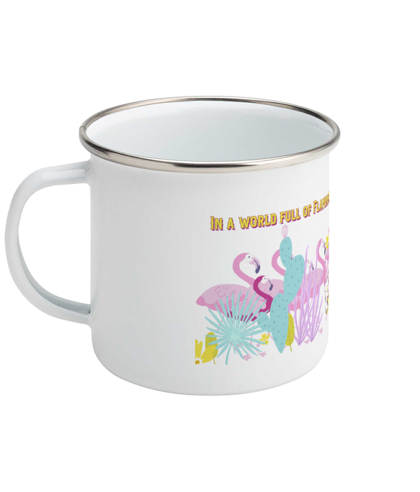 Enamel Mug be a pigeon mug