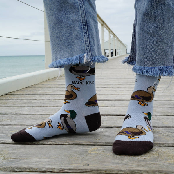 Bare Kind Socks - Duck Socks | Bamboo Socks | Blue Socks | Farm Socks