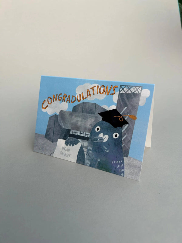 Fernandes Makes - Congradulations Pigeon Greeting Card / Graduation