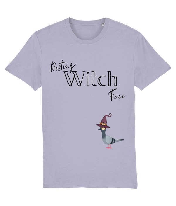 Resting Witch Face Adults T-shirt (Vegan and PETA approved and fairtrade organic cotton)