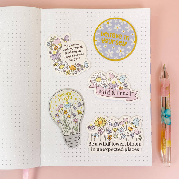 Sunshine Lane - Be a Wildflower Sticker